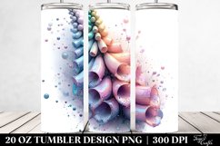 Shiny Foxglove Tumbler Design Product Image 2