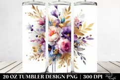 Colorful Abstract Bouquet | 20 Oz Tumbler Product Image 2