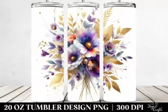 Colorful Abstract Bouquet | 20 Oz Tumbler Product Image 2