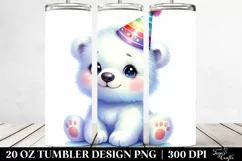 Cute Baby Polar Bear | 20 Oz Tumbler Product Image 2