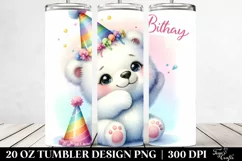 Colorful Baby Polar Bear|20 Oz Tumbler Product Image 2