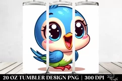 Colorful Swallow Cartoon | 20 Oz Tumbler Product Image 2