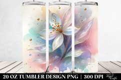 Glossy Snowdrop Clipart 20 Oz Tumbler Product Image 2