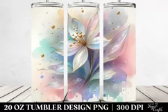 Glossy Snowdrop Clipart 20 Oz Tumbler Product Image 2