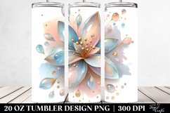 Glossy Snowdrop Clipart 20 Oz Tumbler Product Image 2