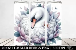 Sleeping Swan in Flower|20 Oz Tumbler Product Image 2