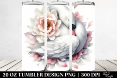 Sleeping Swan in Flower|20 Oz Tumbler Product Image 2