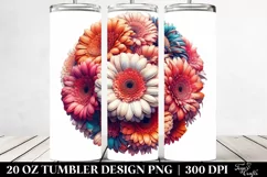Vibrant Gerbera Bouquet|20 Oz Tumbler Product Image 2