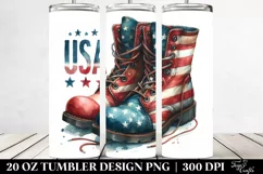 Patriotic Boots Tumbler | 20 oz Tumbler Product Image 2
