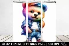 Cute Baby Bear Sticker Design | 20 oz Tumbler Product Image 2