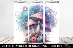 Detailed Magical Mushroom Tumbler Design Product Image 2