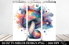 Celestial Magical Mushroom, Transparent 20 Oz Tumbler Product Image 2