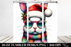 Quirky Bunny Portrait | 20 oz Tumbler Product Image 2