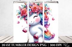 Baby Unicorn Dancing | 20 oz Tumbler Product Image 2