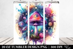 Vibrant Magical Celestial Mushroom, 20 Oz Tumbler Product Image 2