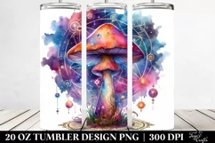 Colorful Magical Mushroom 20 Oz Tumbler Product Image 2