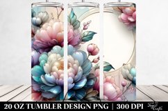 Shiny Peonies Tumbler 20 oz Product Image 2