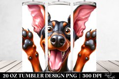 Crazy Doberman Pinscher | 20 Oz Tumbler Product Image 2