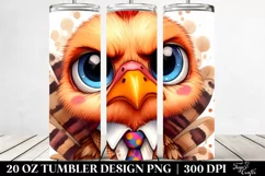 Funny Turkey Chick Clipart 20 Oz Tumbler Product Image 2