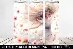 Fairy Tumbling with Spring Petals | 20 Oz Tumbler Product Image 2