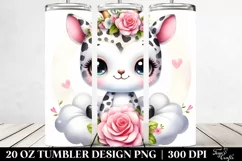 Cute BabyUnicrn with Rose | 20 Oz Tumbler Product Image 2