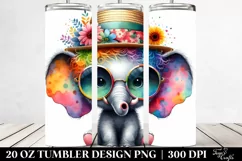 Colorful Baby Elephant | 20 Oz Tumbler Product Image 2