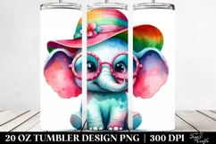 Colorful Baby Elephant | 20 Oz Tumbler Product Image 2