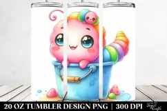 Colorful Baby Worm | 20 Oz Tumbler Product Image 2