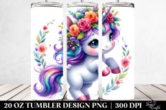 Baby Unicorn Dancing | 20 oz Tumbler Product Image 2