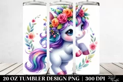 Baby Unicorn Dancing | 20 oz Tumbler Product Image 2