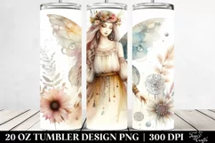 Washed Boho Fairy Watercolor | 20 oz Tumbler Product Image 2