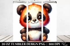 Vibrant Plush Panda | 20 Oz Tumbler Product Image 2