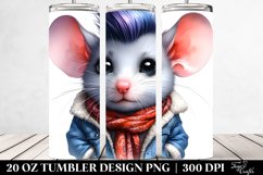 Vibrant Cute Baby Mouse Tumbler Design Product Image 2