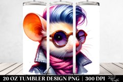 Vibrant Cute Baby Mouse Tumbler Design Product Image 2