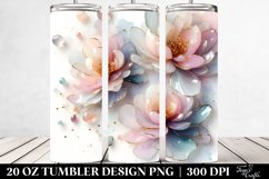 Glossy Peonies Tumbler | 20 oz Tumbler Product Image 2