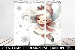 Whimsical Fairy with Snowflakes 20 Oz Tumbler Product Image 2