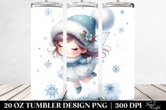 Whimsical Fairy with Snowflakes, 20 Oz Tumbler Product Image 2
