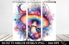 Colorful Magical Mushroom | 20 Oz Tumbler Product Image 2