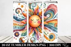 Whimsical Colorful Pastel Sun | 20 oz Tumbler Product Image 2