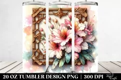 Pastel Rhododendron Clipart 20 Oz Tumbler Product Image 2