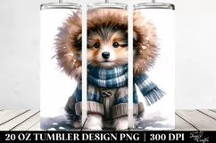 Cute Shetland Sheepdog Tumbler Design Product Image 2