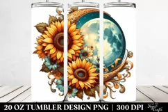 Vibrant Retro Half Moon Clipart 20 Oz Tumbler Product Image 2