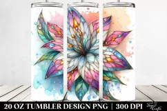 Detailed Stained Lily | 20 oz Tumbler Product Image 2