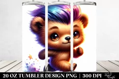 Cute Baby Bear Drawing | 20 oz Tumbler Product Image 2