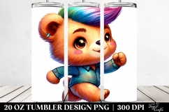 Cute Baby Bear Drawing | 20 oz Tumbler Product Image 2