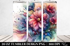 Stained Anemone Tumbler | 20 oz Tumbler Product Image 2