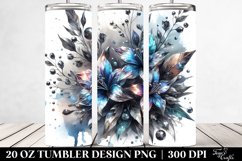 Shiny Lobelia with Marble Splash | 20 Oz Tumbler Product Image 2