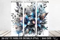 Shiny Lobelia with Marble Splash | 20 Oz Tumbler Product Image 2