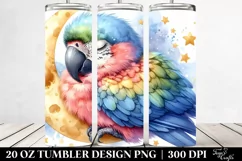 Cute Sleeping Baby Macaw | 20 oz Tumbler Product Image 2