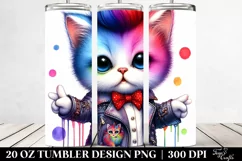 Cute Baby Cat Model Drawing | 20 oz Tumbler Product Image 2